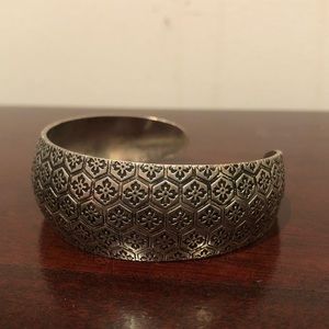 Thick Silver Bracelet